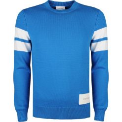 Calvin Klein Sweter "Tape Yarn Stripe". Swetry męskie Calvin Klein, bez wzorów, z dzianiny, z okrągłym kołnierzem, bez kaptura. Za 379,00 zł.