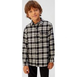Mango Kids - Koszula dziecięca Largo 110-164 cm. Czarne koszule chłopięce z bawełny, klasyczne, długie. Za 79,90 zł.