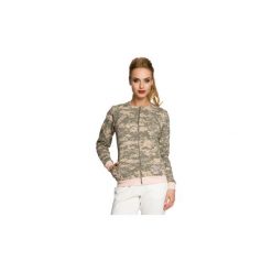 Bluzy Moe M245 Kurtka z bawełny na zamek moro - model 3. Szare bluzy rozpinane damskie Moe, l, moro, z bawełny. Za 125,00 zł.