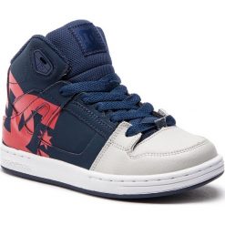 Sneakersy DC - Pure High-Top Sp ADBS100258 Navy/Grey (Ngh). Niebieskie topy sportowe damskie marki DC, ze skóry ekologicznej. W wyprzedaży za 189,00 zł.