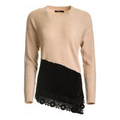 Swetry klasyczne damskie: Desigual Sweter Damski Reia S Różowy