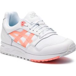 Sneakersy ASICS - Gelsaga 1192A059 White/Sun Coral 101. Białe półbuty damskie Asics, ze skóry. W wyprzedaży za 269,00 zł.