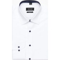 Koszula bexley 2588e długi rękaw slim fit biały. Białe koszule męskie Recman, m, bez wzorów, bez kołnierzyka, z długim rękawem. Za 159,00 zł.