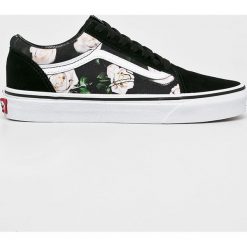 Vans - Tenisówki. Czarne tenisówki damskie marki Vans, ze skóry, na sznurówki. Za 319,90 zł.