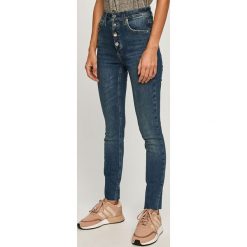 Calvin Klein Jeans - Jeansy Ckj 010. Niebieskie jeansy damskie Calvin Klein Jeans, bez wzorów, z elastanu, z podwyższonym stanem. Za 549,90 zł.