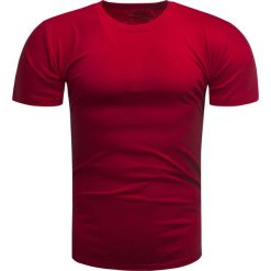 Koszulka męska t-shirt gładki czerwony Recea. Czerwone koszulki męskie Recea, s, bez wzorów, z bawełny, klasyczne, bez kołnierzyka, bez rękawów. Za 17,99 zł.