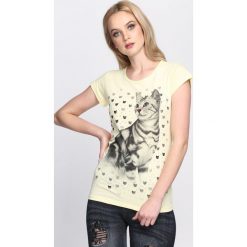 Bluzki, topy, tuniki: Żółty T-shirt Felinity