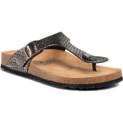 Japonki TAMARIS - 1-27522-24 Blk Pewter Snk 099. Szare klapki damskie Tamaris, bez wzorów, ze skóry ekologicznej, bez obcasa. Za 169,00 zł.