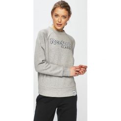 Reebok Classic - Bluza. Szare bluzy damskie marki Reebok Classic, s, z nadrukiem, z elastanu, bez rękawów, bez kaptura. Za 249,90 zł.