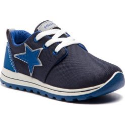 Sneakersy PRIMIGI - 3372333 S Blu. Niebieskie trampki chłopięce Primigi, bez wzorów, ze skóry ekologicznej, na sznurówki. W wyprzedaży za 139,00 zł.