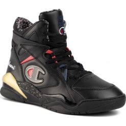 Sneakersy CHAMPION - Zone High Top S21153-F19-KK001 Nbk/Gold. Czarne półbuty męskie Champion, bez wzorów, ze skóry, bez zapięcia. W wyprzedaży za 319,00 zł.