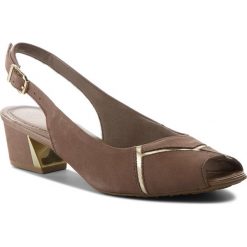 Sandały SCHOLL - Gloria F27091 1184 350 Dk Taupe. Pomarańczowe klapki damskie Scholl, z nubiku. W wyprzedaży za 339,00 zł.