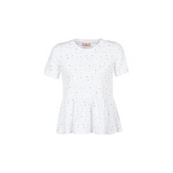 T-shirty z krótkim rękawem Moony Mood ILETTE. Białe t-shirty damskie marki Moony Mood, s, bez wzorów, bez kołnierzyka. Za 76,30 zł.