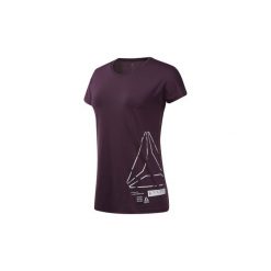 T-shirty z krótkim rękawem Reebok Sport Koszulka ACTIVCHILL Graphic. Fioletowe topy sportowe damskie marki Reebok Sport, s, bez wzorów, bez kołnierzyka, z krótkim rękawem, krótkie, bez kaptura. Za 159,00 zł.