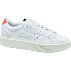 Adidas Sleek Super W EF1897 40 2/3 Białe. Białe buty sportowe damskie Adidas, bez wzorów, ze skóry, sportowe. W wyprzedaży za 289,99 zł.