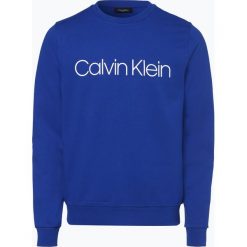 Calvin Klein - Męska bluza nierozpinana, niebieski. Szare bluzy męskie rozpinane marki Calvin Klein Jeans, l, z nadrukiem, z bawełny, z kapturem. Za 379,95 zł.