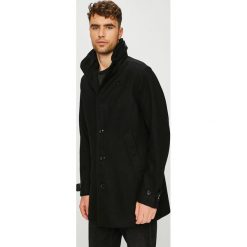 G-Star Raw - Płaszcz. Czarne płaszcze męskie G-Star RAW, m, bez wzorów, z bawełny, retro, bez kaptura. W wyprzedaży za 899,90 zł.