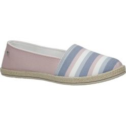 Różowe espadryle slip on w paski Casu B825-20. Czerwone espadryle damskie Casu, w paski. Za 49,99 zł.