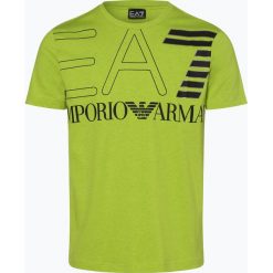 EA7 Emporio Armani - T-shirt męski, zielony. Zielone t-shirty męskie EA7 Emporio Armani, s, z aplikacjami, bez kołnierzyka. Za 329,95 zł.