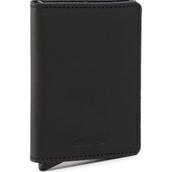 Mały Portfel Męski SECRID - Slimwallet SM Matte Black. Czarne portfele męskie Secrid, bez wzorów, ze skóry. Za 229,00 zł.