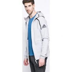Adidas Performance - Bluza. Szare bluzy męskie marki adidas Performance, m, z nadrukiem, z bawełny, z kapturem. W wyprzedaży za 239,90 zł.