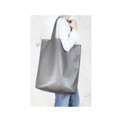 Mega Shopper bag szara torba oversize Vegan. Szare shopper bag damskie Hairoo, w paski. Za 170,00 zł.