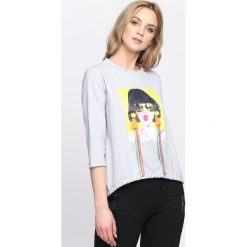 Szara Bluzka No Work. Szare bluzki damskie Born2be, s, z nadrukiem, z okrągłym kołnierzem, bez rękawów. Za 14,99 zł.