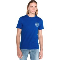 Jack & Jones Art Tender Koszulka Niebieski. Niebieskie podkoszulki męskie Jack & Jones, l, z nadrukiem, z bawełny, z krótkim rękawem. Za 44,95 zł.