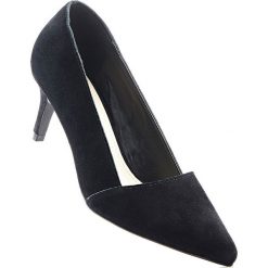 Buty ślubne damskie: Czółenka skórzane bonprix czarny