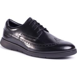 Półbuty CLARKS - Helston Limit 261487777 Black Leather. Czarne półbuty męskie Clarks, na co dzień, bez wzorów, ze skóry, bez zapięcia. W wyprzedaży za 379,00 zł.