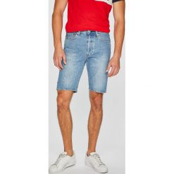 Levi's - Szorty 501. Niebieskie szorty męskie marki Levi's®, s, z aplikacjami, z elastanu, casualowe. Za 199,90 zł.