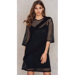 T-shirty damskie: Boohoo Sukienka typu T-Shirt z siatki – Black