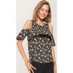 Bluzka off shoulder - Wielobarwn. Szare bluzki asymetryczne House, l. W wyprzedaży za 39,99 zł.
