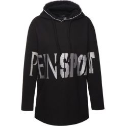 Bluza Plein Sport F19C WJB0937 STE003N. Czarne bluzy sportowe damskie Plein Sport, xs, bez wzorów, z bawełny, bez rękawów, bez kaptura. W wyprzedaży za 689,00 zł.