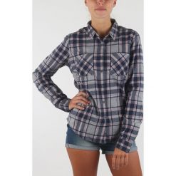 SuperDry Koszula Niebieski Szary. Szare bluzki damskie Superdry, xs, w kratkę, z bawełny, bez kołnierzyka, z długim rękawem. Za 343,95 zł.