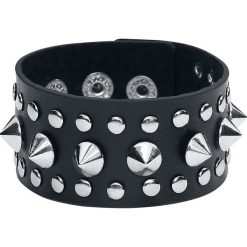 Bransoletki damskie: etNox Hard and Heavy Steel Studs Bracelet Bransoletka z ekoskóry standard