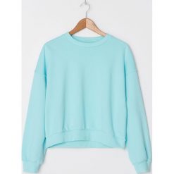 Bawełniana bluza basic - Turkusowy. Niebieskie bluzy damskie House, s, bez wzorów, z bawełny, bez rękawów, bez kaptura. Za 69,99 zł.