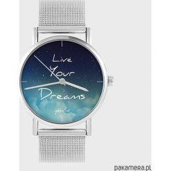 Zegarki damskie: Zegarek - Live Your Dreams - metalowy