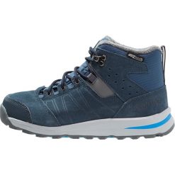 Salomon UTILITY TS CSWP Śniegowce slate blue/deep blue/pool. Niebieskie kozaki dziewczęce Salomon, ze skóry. W wyprzedaży za 291,75 zł.