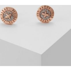 Biżuteria i zegarki: Ted Baker EISLEY ENAMEL MINI BUTTON EARRING Kolczyki rosegoldcoloured/silver glitter