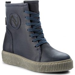 Buty zimowe damskie: Botki NAGABA – 393 Granat