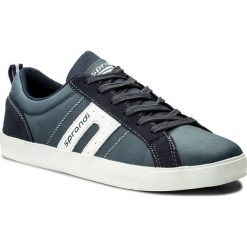 Sneakersy SPRANDI - MP40-7469Y Granatowy. Niebieskie sneakersy męskie marki Sprandi, na co dzień, bez wzorów, ze skóry ekologicznej, bez zapięcia. Za 99,99 zł.