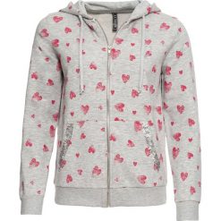 Bluza rozpinana bonprix jasnoszary melanż z nadrukiem. Szare bluzy damskie bonprix, z nadrukiem. Za 64,99 zł.