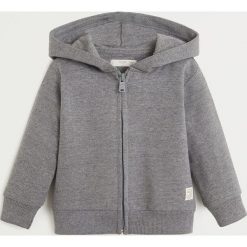 Mango Kids - Bluza. Szare bluzy chłopięce Mango Kids, bez wzorów, z bawełny, bez rękawów, z kapturem. Za 59,90 zł.