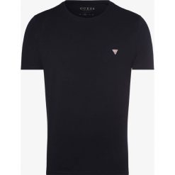 Guess Jeans - T-shirt męski, niebieski. Niebieskie t-shirty męskie Guess Jeans, xl, z aplikacjami, z jeansu, klasyczne, z okrągłym kołnierzem. Za 129,95 zł.