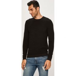 Selected - Sweter. Niebieskie swetry męskie Selected, s, bez wzorów, z bawełny, z okrągłym kołnierzem, bez kaptura. W wyprzedaży za 139,90 zł.