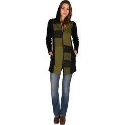 Bluzy rozpinane damskie: Bluza w kolorze czarno-oliwkowym