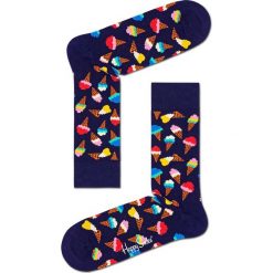 Happy Socks - Skarpetki Ice Cream. Niebieskie skarpetki damskie marki Happy Socks, z elastanu. Za 39,90 zł.