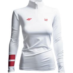 Bluzy damskie: Bluza funkcyjna damska Polska Pyeongchang 2018 TSDLF900 – biały