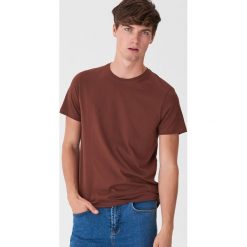 T-shirt basic - Brązowy. Pomarańczowe t-shirty damskie House, s, bez wzorów, bez kołnierzyka. Za 29,99 zł.
